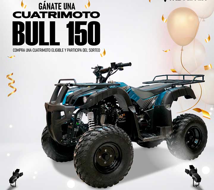 Términos y condiciones del sorteo «Gana una de nuestras Cuatrimotos Bull 150»