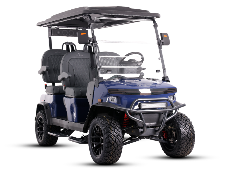 carro de golf denago e+ azul tao motor peru