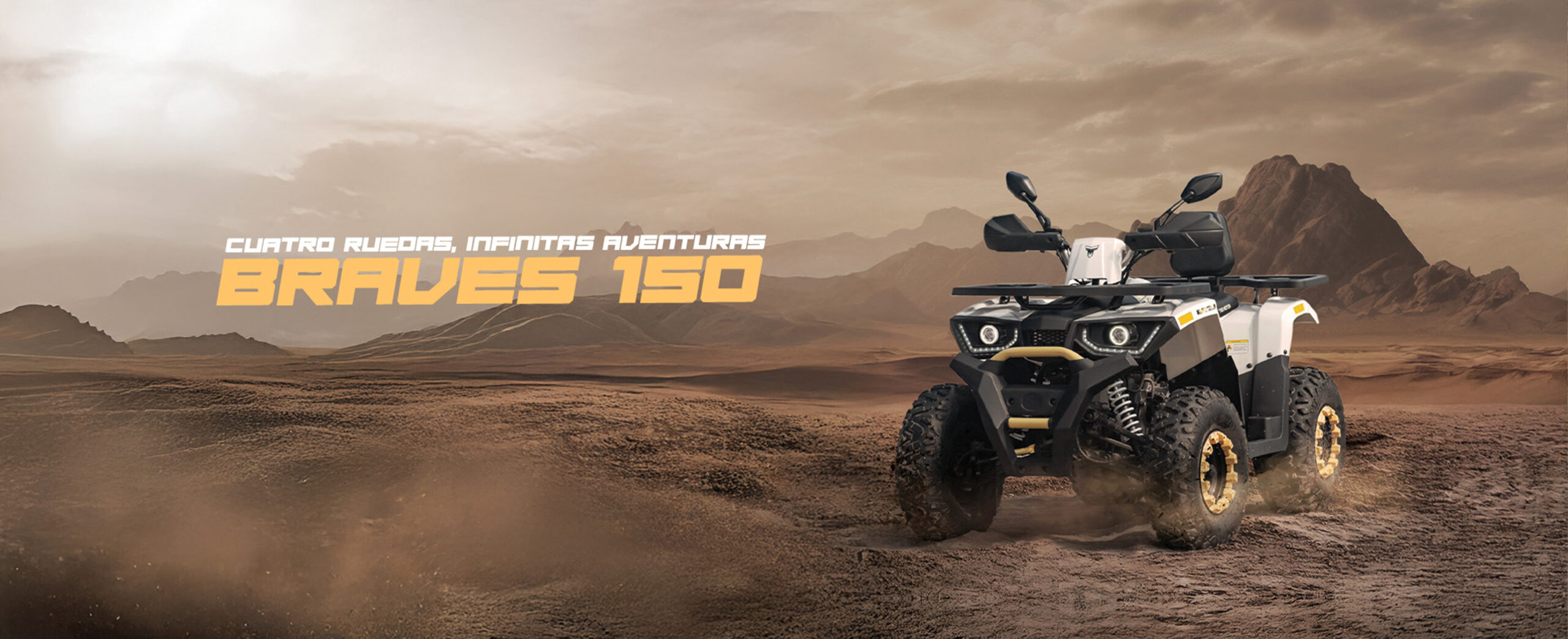 Cuatrimotos Utilitarias Braves 150 blanco de Tao Motor Perú