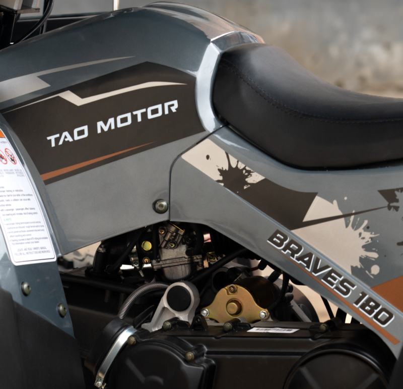 CUATRIMOTO TAO MOTOR MODELO BRAVES 180 COLOR GRIS