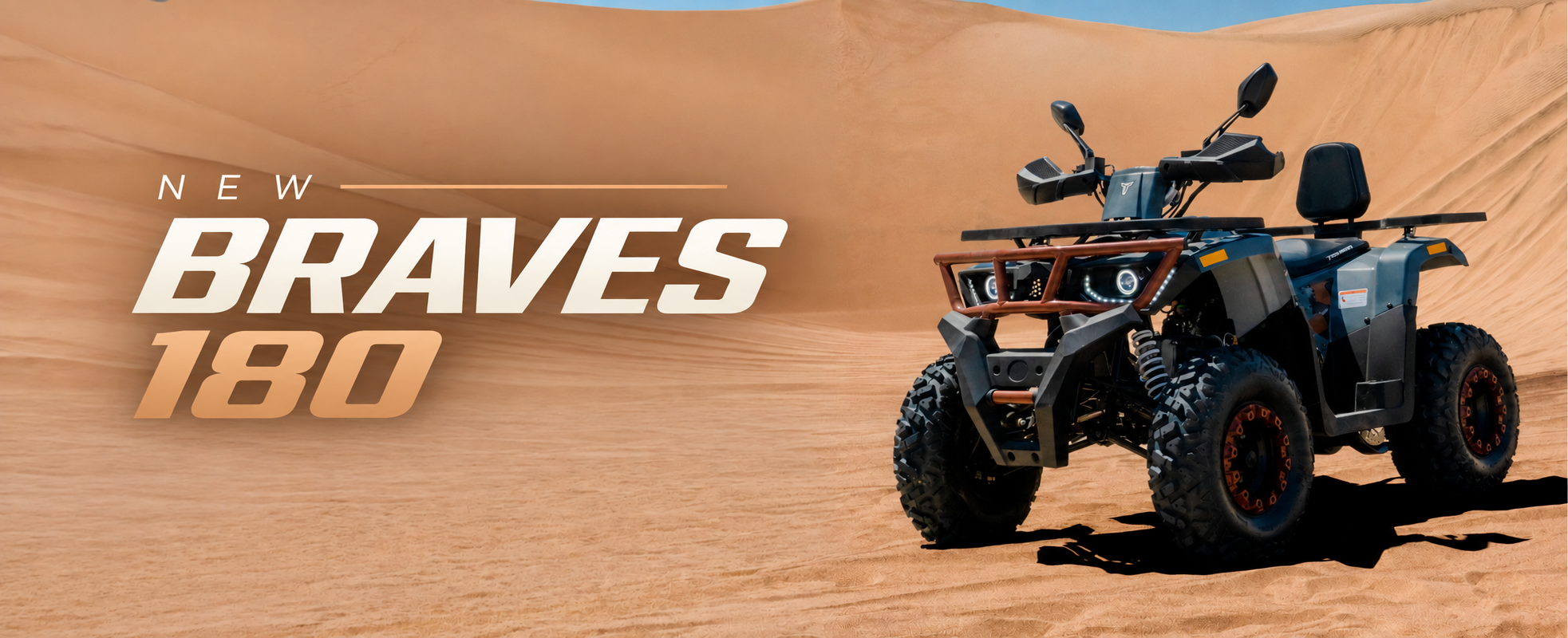 NUEVA CUATRIMOTO TAO MOTOR MODELO BRAVES 180 COLOR GRIS